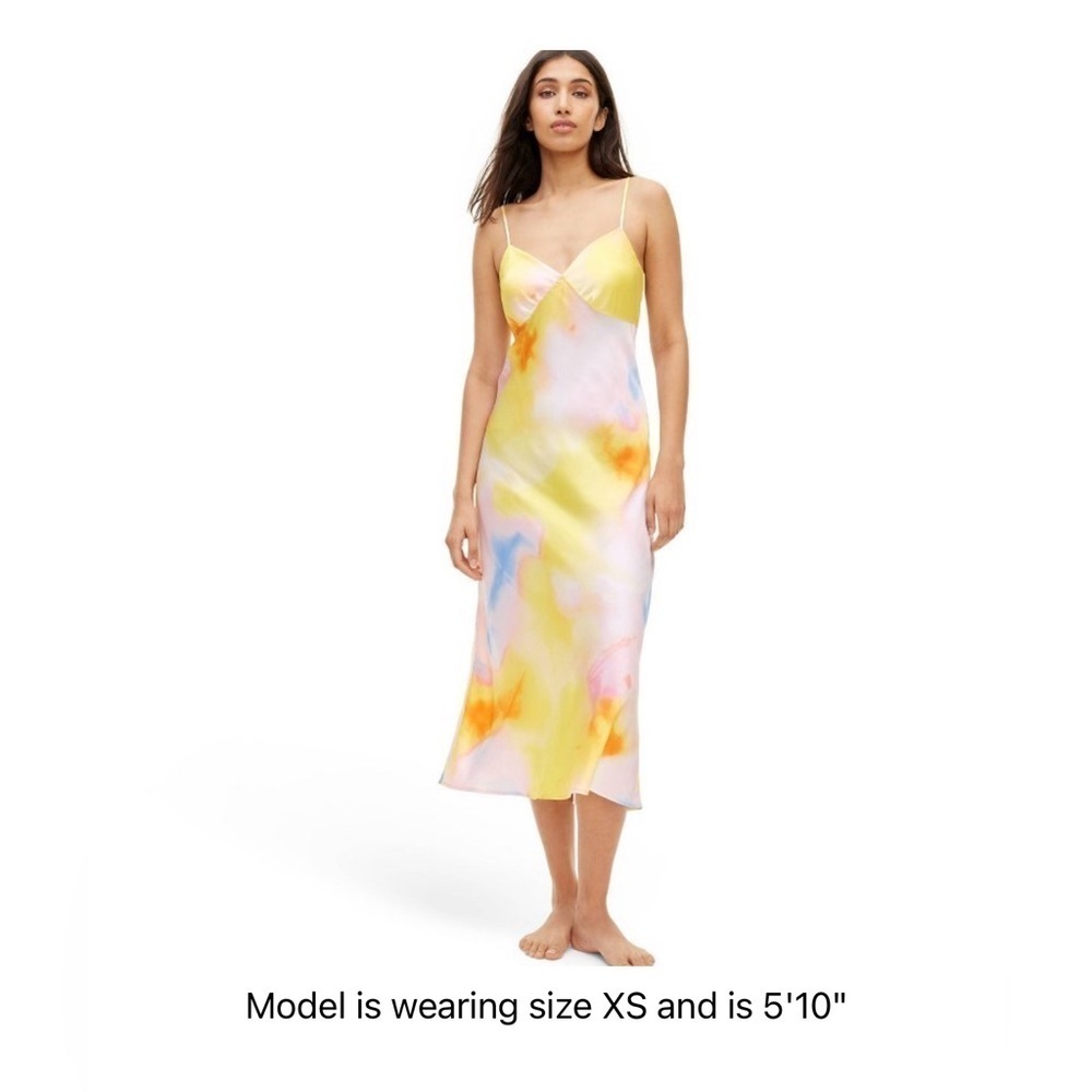Target x DVF Diane von Furstenberg  long satin sunset slip dress sz S